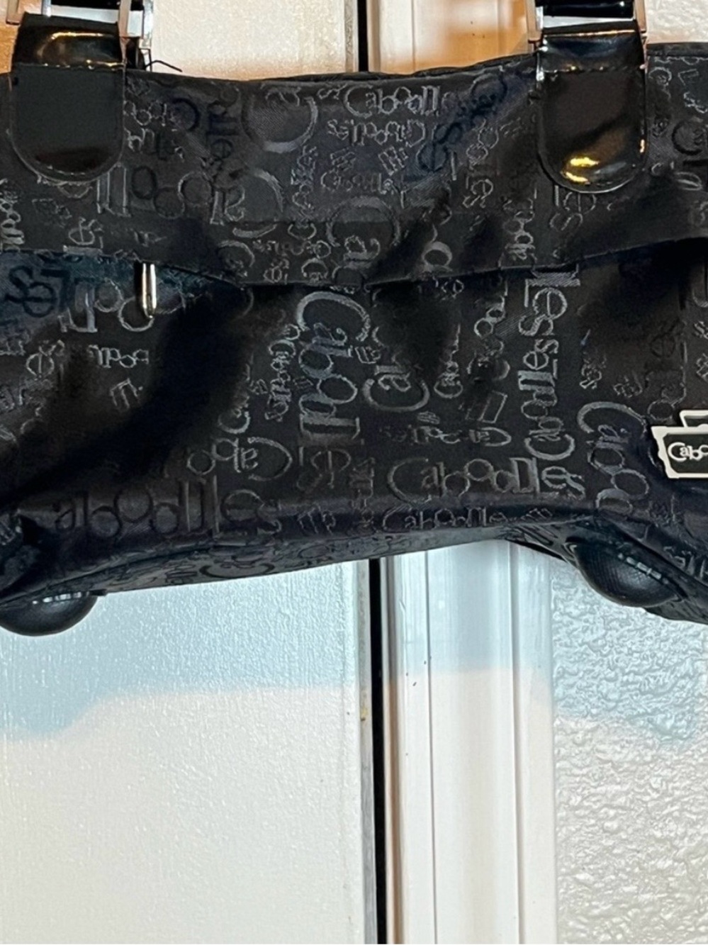 Caboodles Black Jacquard Logo Carry Bag